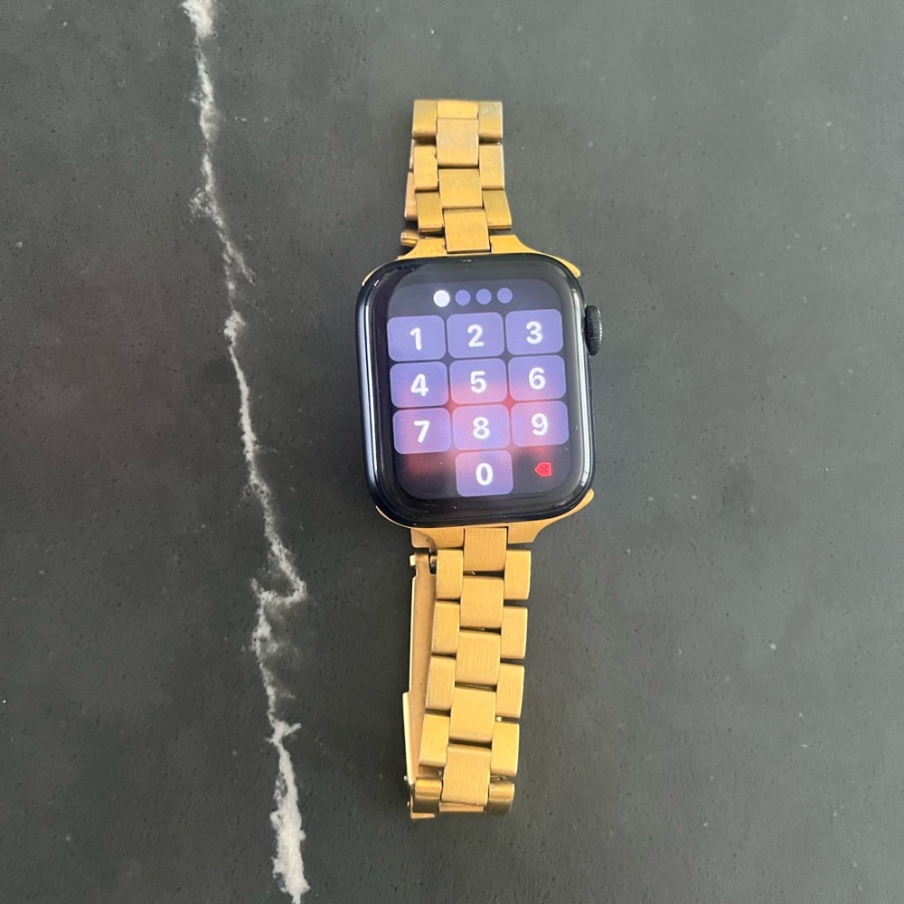 Apple Smartwatch with Gold Band